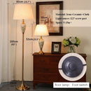Axyaa Modern Chinese Ceramics LED Floor Lamp for Home Living Room & Bedroom