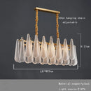 Axyaa Nordic Luxury Gold Glass Chandelier - Home Decoration Lighting