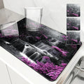 Axyaa Kitchen Drain Pad: Non-slip Heat Resistant Drying Mat for Counters