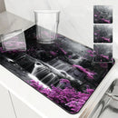 Axyaa Kitchen Drain Pad: Non-slip Heat Resistant Drying Mat for Counters