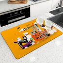 Axyaa Halloween Kitchen Draining Mat: Absorbent & Antiskid.
