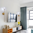 Axyaa Copper Crystal Wall Light Ball Sconce for Bedroom and Living Room