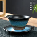 Axyaa Retro Flower Ceramic Coffee Cup Set - Japanese Style Home Decor