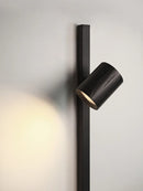 Axyaa Long Strip Wall Lamp Black/White Solid Wood Mount Living Room Bedroom Reading