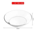 Axyaa 8.5-inch Tempered Glass Microwave Plate set for Heat-Resistant Dining and Serving