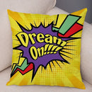 Axyaa Letters Print POP ART Pillowcase - Home Decor Cushion Cover