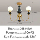 Golden Axyaa 6-Head Indoor Chandelier Pendant Light for Bedroom, Living Room, Restaurant