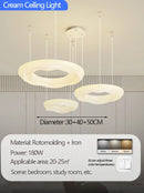 Axyaa Cream Cookie Bedroom LED Ceiling Light