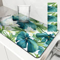 Axyaa Diatom Mud Kitchen Drain Pad Set - Absorbent Tableware Mat for Draining Bowls & Coffee Machine