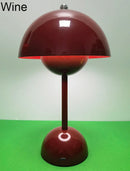 Axyaa LED Flower Bud Table Lamp tricolored Touch Sensing, USB Rechargeable