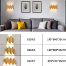 Axya LED Outdoor Wall Lamp: Golden Aluminum Body, IP65 Waterproof for Garden, Bedroom, Living Room
