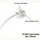 Axyaa Ceramic Socket for Halogen & LED Bulbs