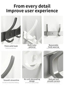 Axyaa Space Aluminum Wall Clothes Hook, Non-Perforated Bathroom & Bedroom Storage