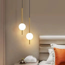 Axyaa Nordic Glass Ball Pendant Light Chandelier for Living Room & Restaurant