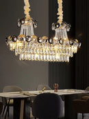 Axyaa Modern Luxury Crystal Chandeliers for Living Room and Staircase