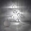 Axyaa Water Droplet Crystal LED Chandelier, Modern Luxury Pendant Light