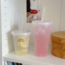 Axyaa Kawaii Tumbler with Straw Lid, BPA Free Reusable Water Bottle