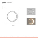 Axyaa Waterproof Moon Wall Lamp for Outdoor and Garden Decor