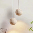 Axyaa Stone Yellow Travertine Chandelier Nordic Bedroom Pendant Lamp