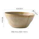 Axyaa Handmade Rough Pottery Irregular Bowl Set for Molecular Cuisine Tableware