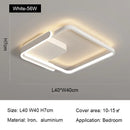 Axyaa Modern Circle Ring LED Ceiling Lamp Dimmable Minimalism Bedroom Lighting