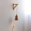 Axyaa Wooden LED Wall Sconce Light Fixture for Home Decor, Wabi Sabi Style