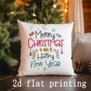 Axyaa Christmas Digital-Print Cushion Cover for Sofa Car Bedroom Pillow