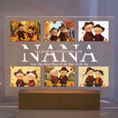 Axyaa Personalized 3D Acrylic Lamp for Mom Dad Love Family Birthday Gift