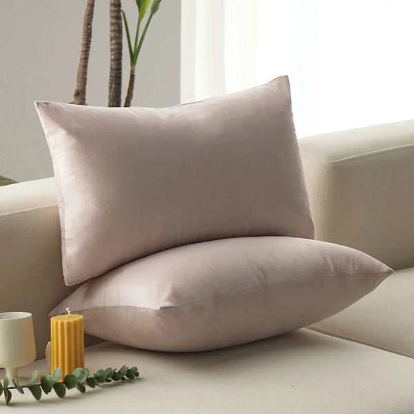Axyaa Soft Pink Velvet Cushion Cover - Simple Home Decor