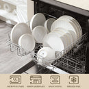 Axyaa Ceramic Dinnerware Set, Modern Relief Design, 12/16 Piece, for Dining Essentials