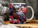 Axyaa 3D Owls Ceramic Mug: Bird Lover Gift for Office Coffee & Friends