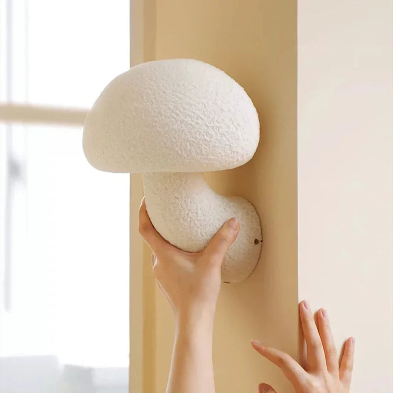 Axyaa Nordic Mushroom Wall Lamp: Creative Wabi Sabi LED Indoor/Outdoor Light