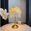 Axyaa Pearl Tassels Floor Lamp: LED Dimmable Standing Light for Bedroom, Study & Decor