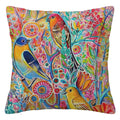 Axyaa Bird Flower Linen Pillowcase Sofa Cushion Cover Home 40x40-60x60