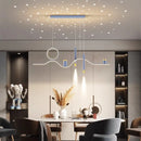 Axyaa Modern LED Pendant Light Chandelier for Living and Dining Room