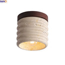 Axyaa Yellow Travertine LED Ceiling Lamp for Modern Art Decoration