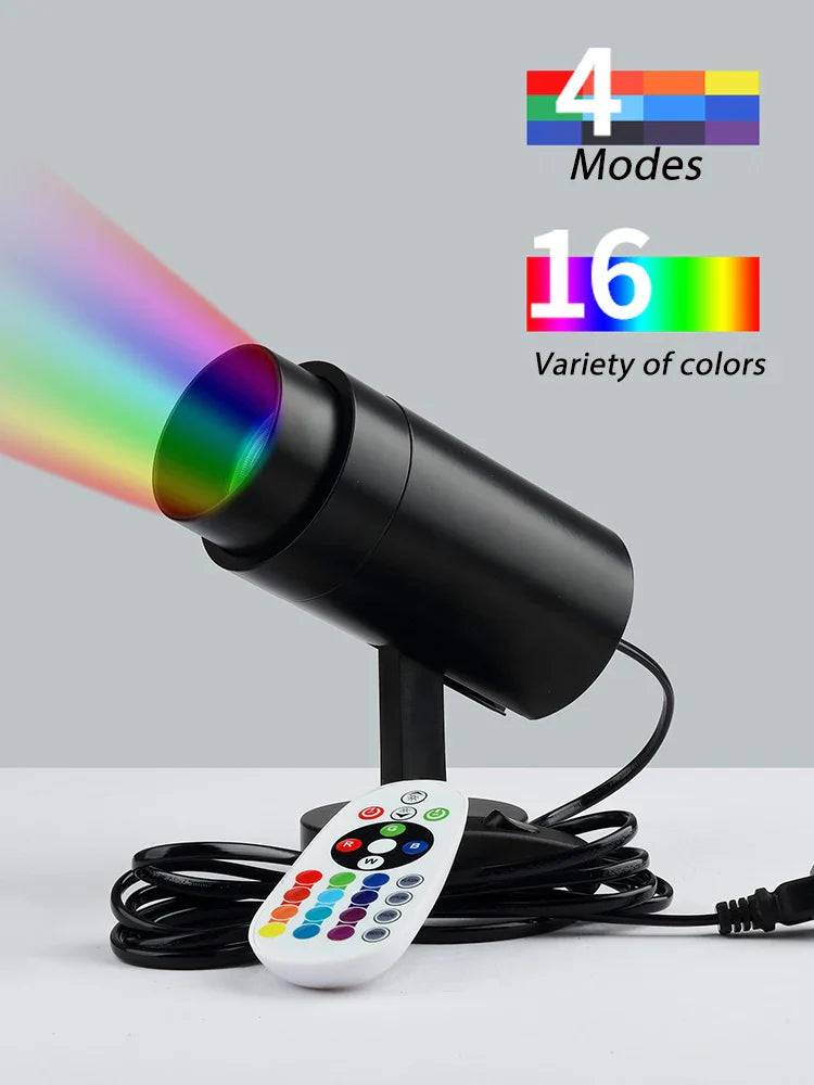 Axyaa RGB LED Spotlight with Remote Control for KTV Bar Disco Lighting