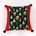 Axyaa Red Snowflake Cushion Cover - Christmas Sofa Pillowcase