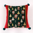 Axyaa Red Snowflake Cushion Cover - Christmas Sofa Pillowcase