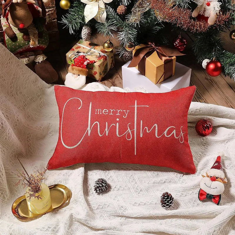 Christmas Snowman Tree Pillowcase - Axyaa Home Decoration Gift Suite