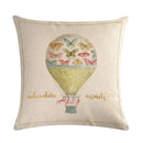 Axyaa Spring Paris Bird Flower Pillowcase Set for 45x45 Cm Pillows