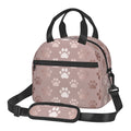 Axyaa Dog Paw Print Insulated Lunch Bag - Thermal Portable Bento Pouch