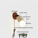 Axyaa Yellow Stone LED Wall Sconce, Japan Style Bathroom Mirror Light Fixtures