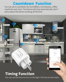 Axyaa Smart Socket EU WiFi Plug 16A 20A Power Monitoring Remote Control Alexa Google Assistant
