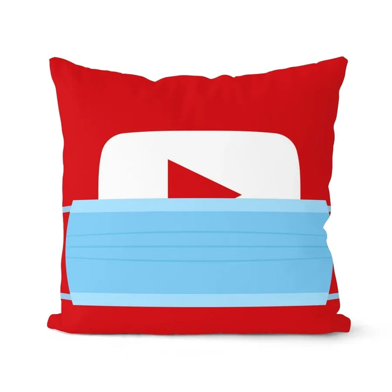 Axyaa Soft Mask Cushion Cover Set - Home Decor Pillowcase Collection