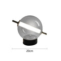 Axyaa Round Ball Glass Table Lamp for Home Decor, Restaurant, Study, Living Room