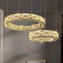 Axyaa Lux Crystal Chandeliers: Nordic Style LED Pendant Ceiling Lamps & Home Decor Lighting