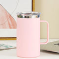 Axyaa 650ML Double Layer Insulated Coffee Cup with Lid