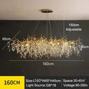 Axyaa Modern Crystal Ceiling Chandelier LED Pendant Lamp for Home Decor