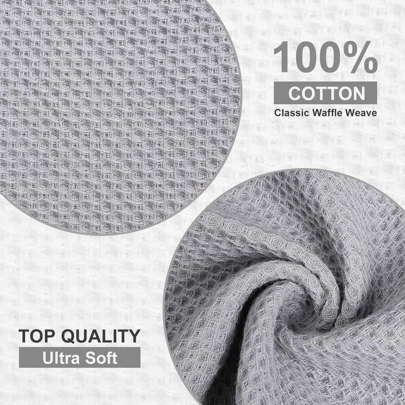 Axyaa Cotton Kitchen Towel Set: Absorbent, Quick Dry & Soft Dishcloths